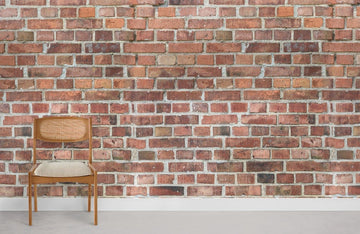 Rustic Red Brick Effect Wallpaper Mural