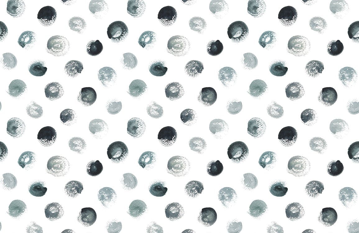Abstract Silver Dot Artistic Mural Wallpaper