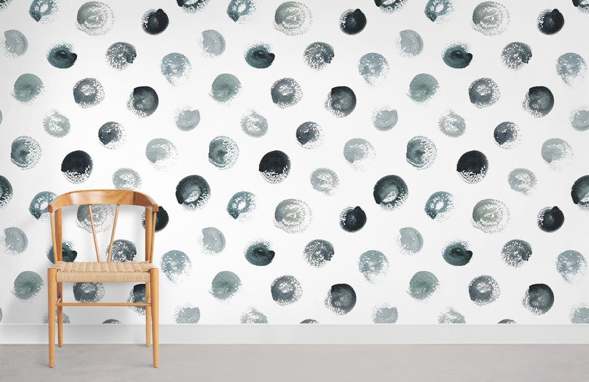 Ombre Blueberry Pattern Wallpaper For Room