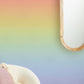 Ombre and Creamy Rainbow Wallpaper Mural for the Décor of the Hallway