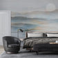 abstract ink painting wall mural bedroom design