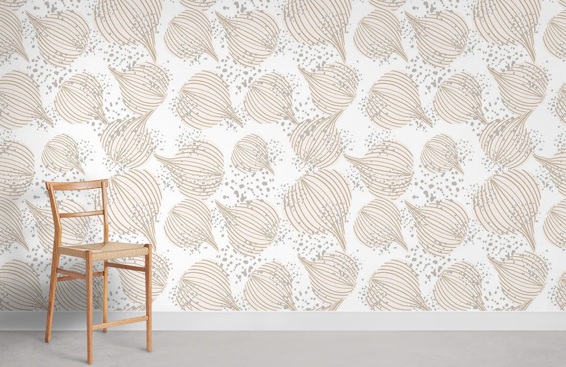 Onion Pattern Mural Wallpaper Room Decoration Idea
