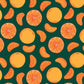 Sliced Orange Fruit Wallpaper Mural