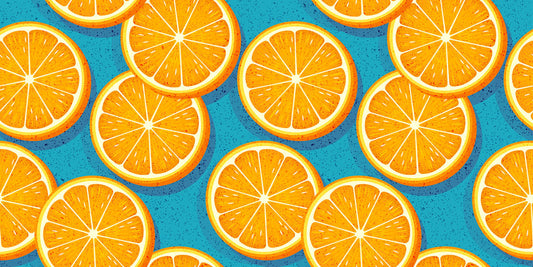 Orange wallpaper in the spirit of summer
