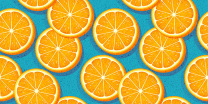 Orange wallpaper in the spirit of summer