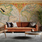 Orbis Terrae Descriptio Wallpaper Mural Living Room