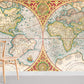 Orbis Terrae Descriptio Map Wall Mural For Room