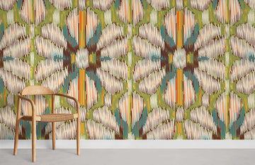 Abstract Geometric Retro Mural Wallpaper