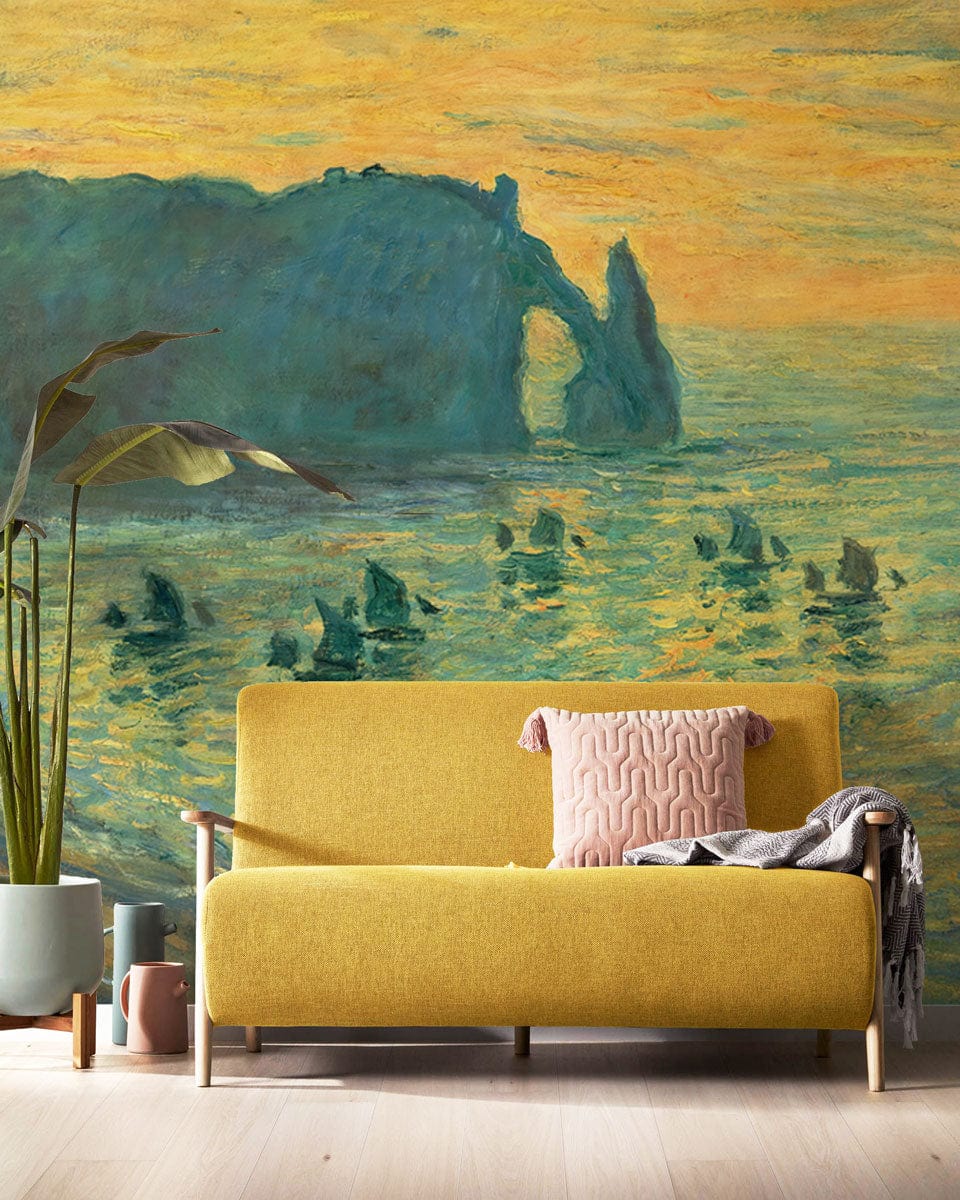 colorful  oil painting wallpaper mural art decor