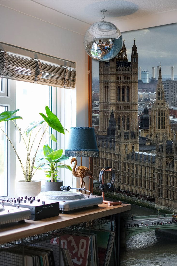 Wallpaper mural featuring an overall view of the House of Parliament, perfect for use as a decoration in the hallway.