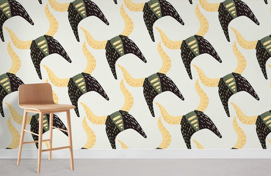 Ox-horned Helmet Animal Wallpaper for Home