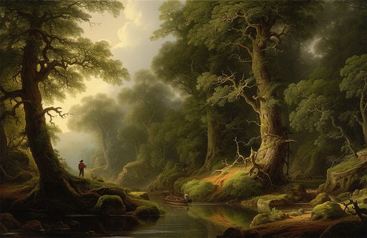 Enchanted Forest Scenic Landscape Mural Wallpaper