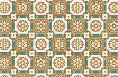 Palace-Design Wallpaper Mural with a Plain Background