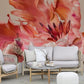 pastel parrot tulip wall mural living room decor