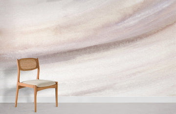 Neutral Watercolor Stroke Textured Mural Wallpaper