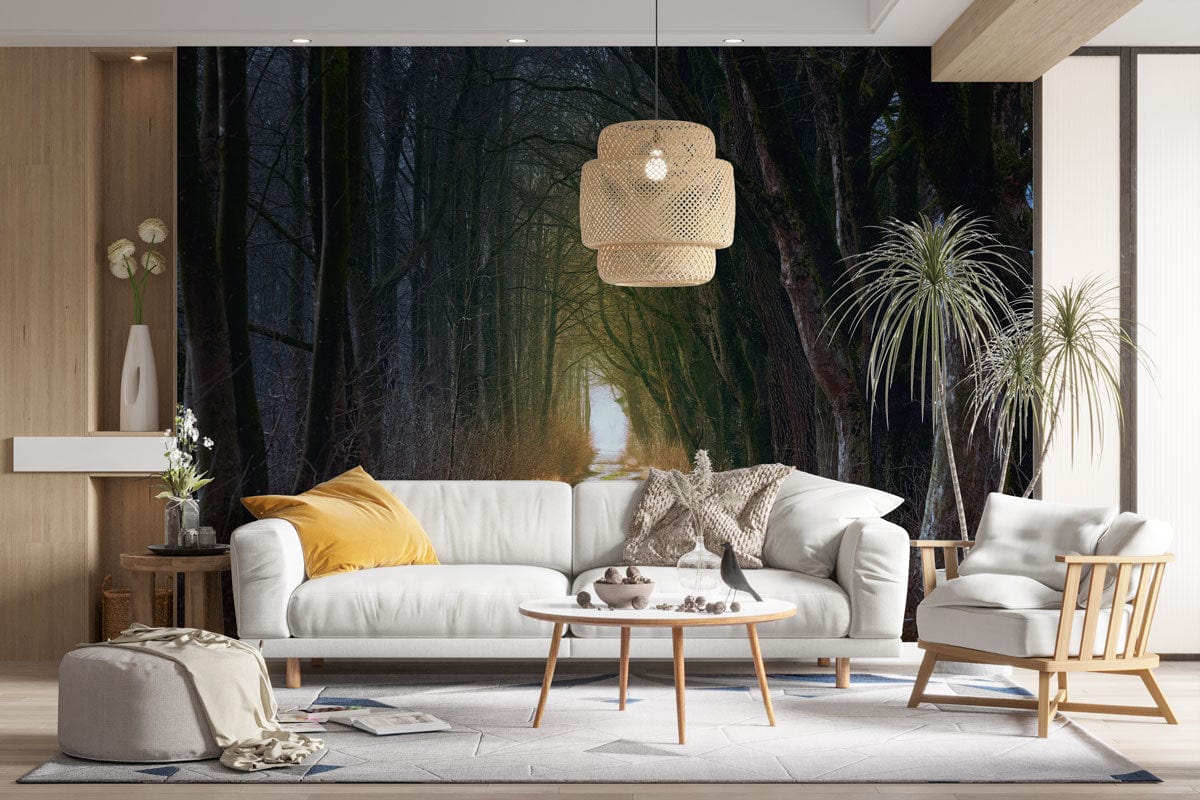forest wallpaper mural lounge decoration