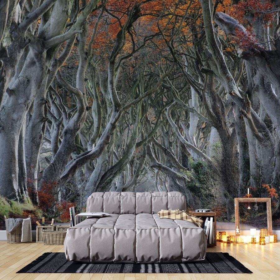 forest jungle wallpaper mural lounge art custom design