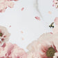 Painted Peach Blossom and bee Wallpaper Mural for wall decor