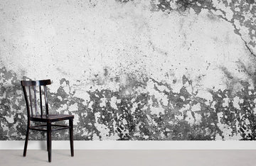 Abstract Grey Metallic Marble Mural Wallpaper