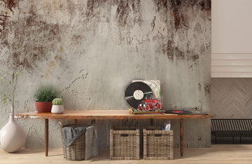 Rustic Concrete Textured Wallpaper