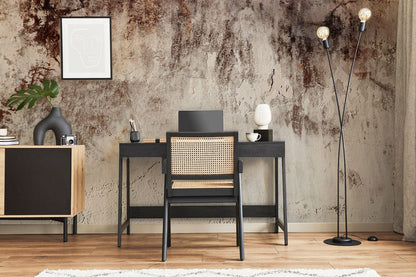 abstract wallpaper mural study room design