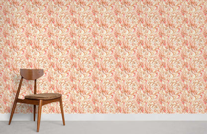 Peony Stitching Flower Mural For Room
