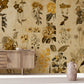 Phytology Flower Wallpaper Mural for Use as Decoration in the Living Room
