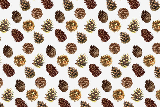 custom pine cones wallpaper mural for room decor