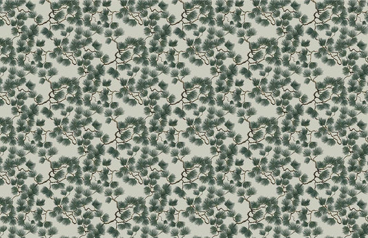Elegant Equestrian Botanical Mural Wallpaper