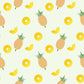 Sliced Pineapple Mural Wallpaper Plain