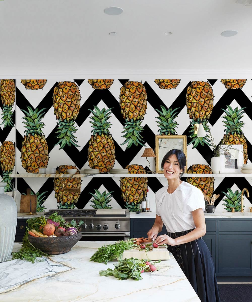 A fruity wallpaper for the kitchen