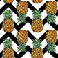 wallpaper with a pineapple and wave design