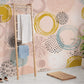 Art Deco Round Pattern Wallpaper Mural for Use in Decorating the Bathroom