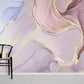 Abstract Pink Gold Marble Wallpaper Mural