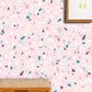 Wallpaper Mural with a Colorful Chips and Marble Pattern for Home Decoration