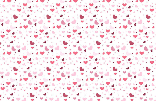 Love Pattern on white background Wallpaper Mural for home