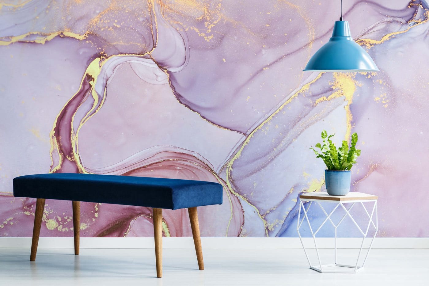 Wallpaper Mural of Melting Pinky Marble for the Hallway