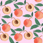 Pink Peach Pattern Wallpaper Home Decor