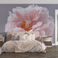 pink peony wall mural for bedroom design