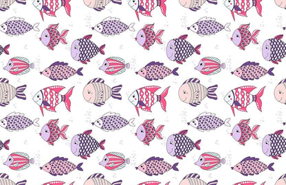 girls' room wallpaper mural design
