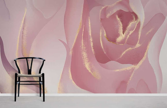 Pink Rose Wallpaper Mural