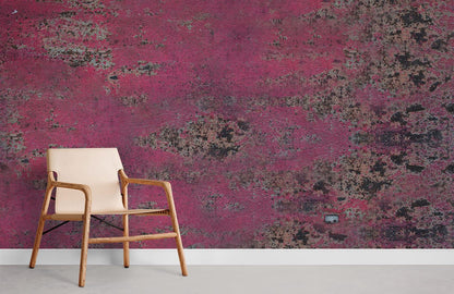 mottled industrial rose wall mural for room