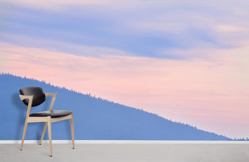 Serene Sunset Mountains Landscape Mural Wallpaper