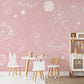 Pink Star Wallpaper Home Interior For Kid's Room