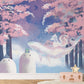 Whimsical Cherry Blossom Fantasy Mural Wallpaper