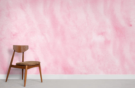 Pink Watercolour effect Wallpaper Mural for Room decor