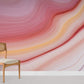 Pink Streamline wave Wallpaper Mural for room decor