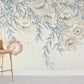 Room with a Mural of Pastel Flowers Adorning the Wallpaper