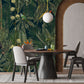 jungle forest wall mural dining room decor