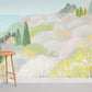 Pastel Spring Blossom Scenic Mural Wallpaper